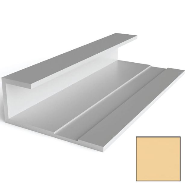 Tamlyn JMH3410 XtremeTrim 3/4" x 5/8" Lip Standard J-Mold - 10' Dunkin Honey Glaze