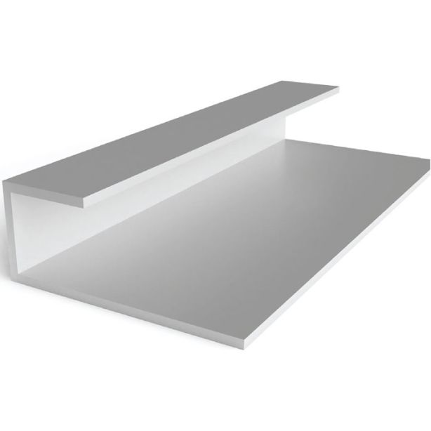 Tamlyn JMS588-CA XtremeTrim 5/8" x 3/8" Lip Basic J-Mold - 8' Clear Anodized EA