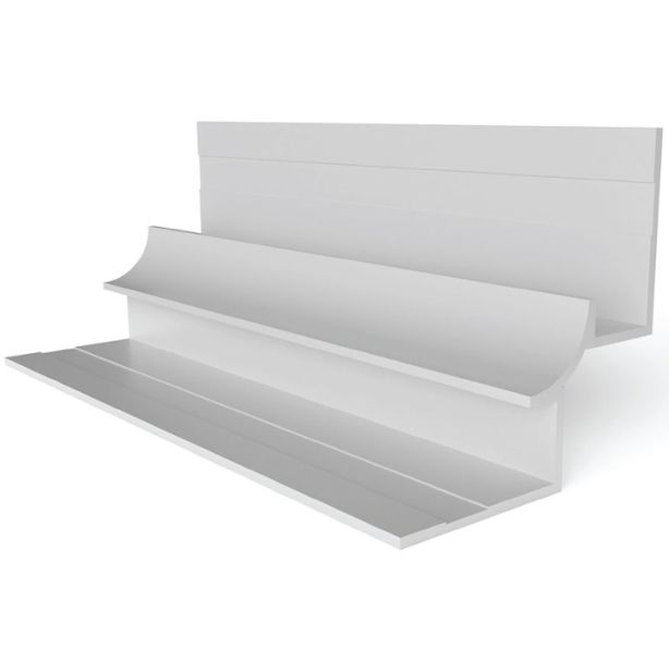 Tamlyn XICB516-CA XtremeTrim 5/16" Panel Bullnose Inside Corner - 10' Clear Anodized EA