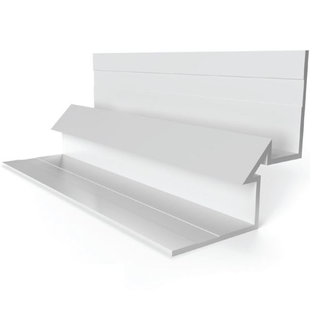 Tamlyn XICBL516-CA XtremeTrim 5/16" Panel Blunt Inside Corner - 10' Clear Anodized EA