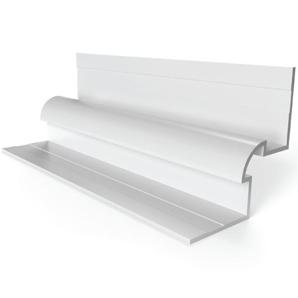 Tamlyn XICBP516-CA XtremeTrim 5/16" Projected Bullnose Inside Corner - 10' Clear Anodized EA