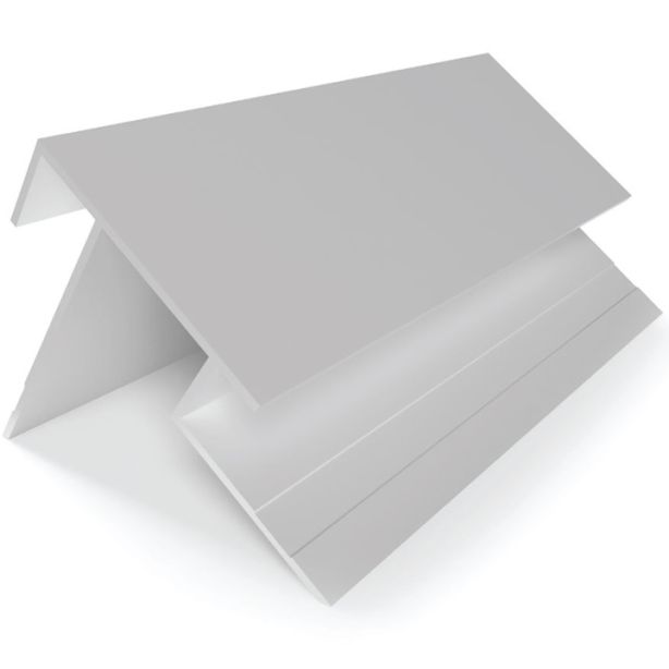 Tamlyn XOCAS516-CA 5/16" Panel Asymmetrical Square Outside Corner - 10' Clear Anodized EA