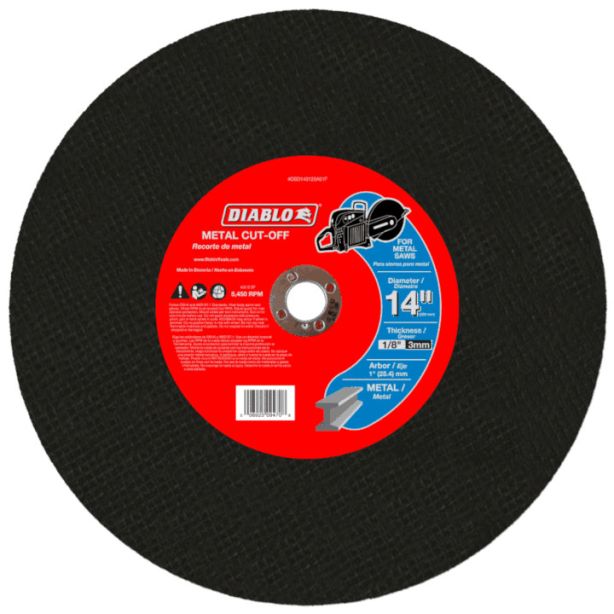 Diablo Hi Speed Metal Disc 14"x1/8"