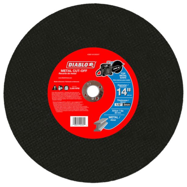 Diablo Hi Speed Metal Disc 14"x1/8"x20mm