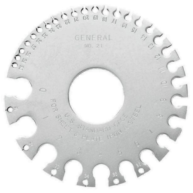 GENERAL 21 Sheet Metal Gauge