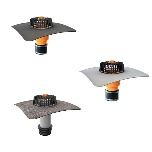 Topwet Roof Drain Vertical 4"