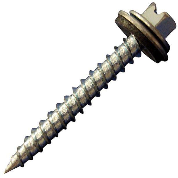 US Aluminum 105WBU Hi Head Hex Screw with Neoprene Washer #10x1-1/2" 3500ct