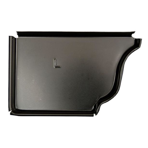 US Aluminum 5LBLACK End Caps Left 5" Black 50ct