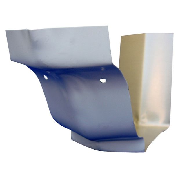 US Aluminum 5OB80WHITE Outside Bay Strip Mitre 5" 80 White 20ct