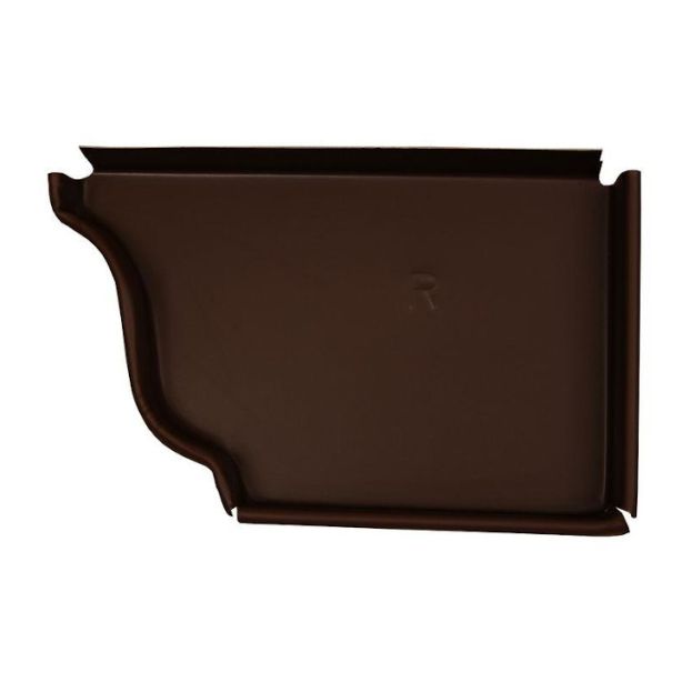 US Aluminum 5RROYALBROWN End Caps Right 5" Royal Brown 50ct