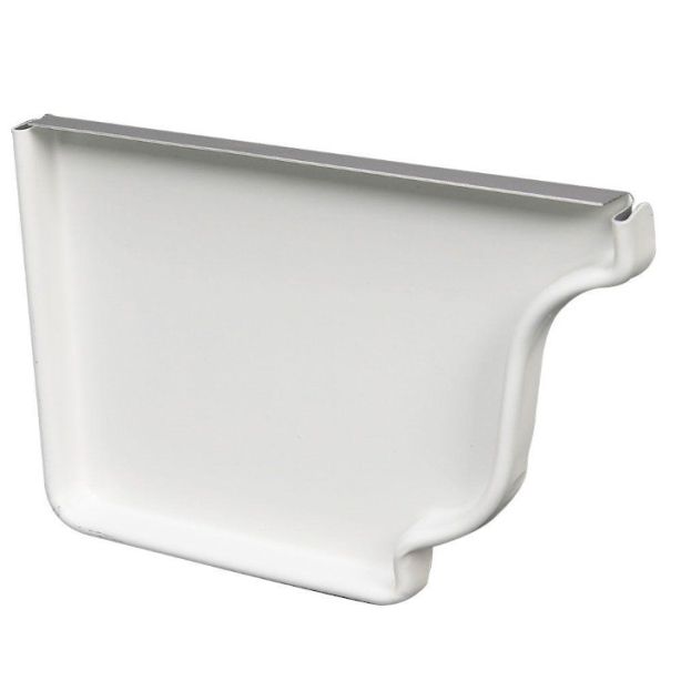 US Aluminum 6L30WHITE End Caps Left 6" 30 White 50ct
