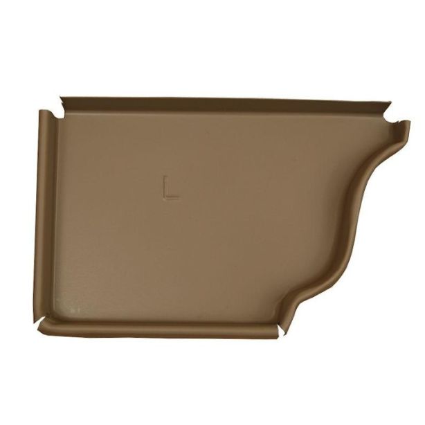 US Aluminum 6LCLAY End Caps Left 6" Clay 50ct