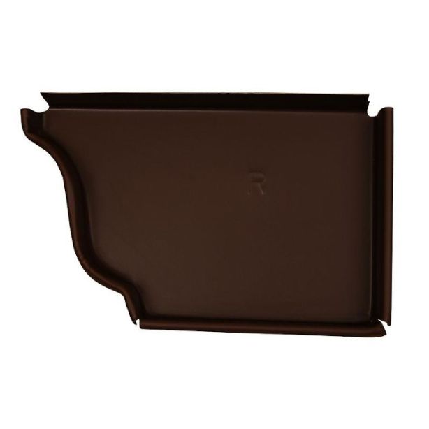 US Aluminum 6RROYALBROWN End Caps Right 6" Royal Brown 50ct