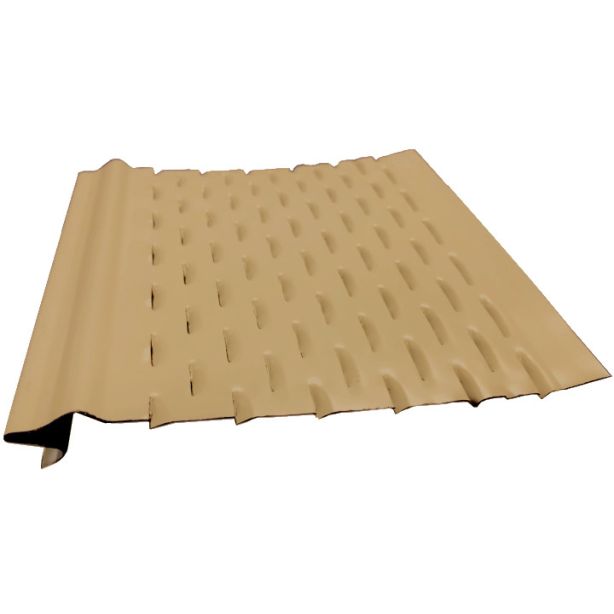 US Aluminum LS5BZ Leaf Shelter Gutter Protection Light Bronze 5"x4' 25ct