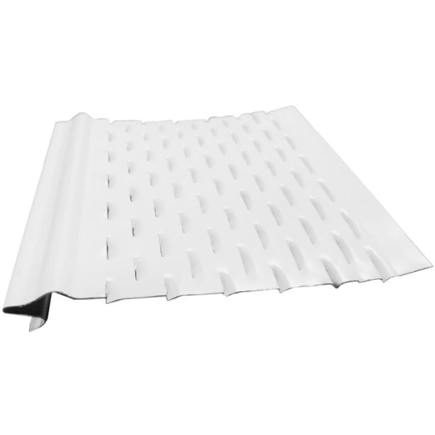 US Aluminum LS5WHT Leaf Shelter Gutter Protection White 5"x4' 25ct