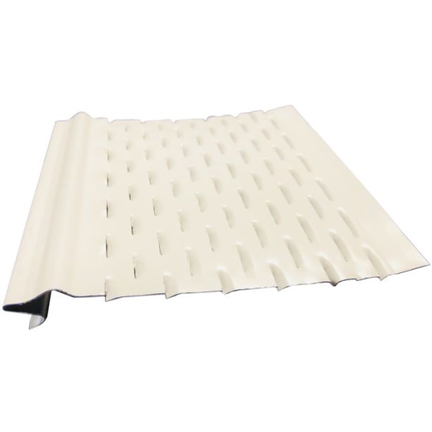 US Aluminum LS6AL Leaf Shelter Gutter Protection Almond 6"x4' 25ct