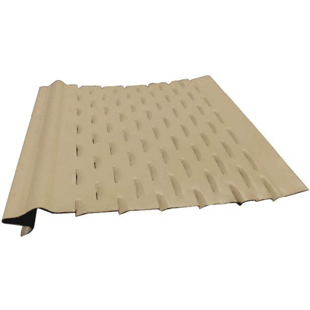 US Aluminum LS6CL Leaf Shelter Gutter Protection Clay 6"x4' 25ct