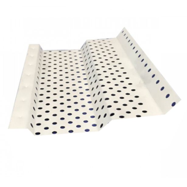 US Aluminum 6SF4SDWHT Shur Flo Step Down Gutter Protection White 6"x4' 50ct