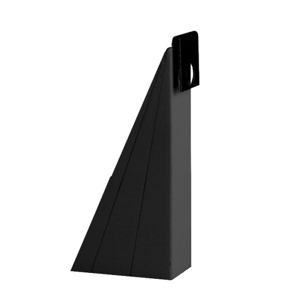 US Aluminum GW6BLACK Gutter Wedge 6" Black 100ct