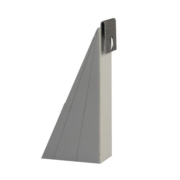 US Aluminum GWWHITE Gutter Wedge 5" White