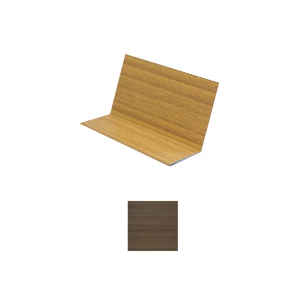 Vesta Steel Siding Brick Ledge Flashing HD3 Woodgrain Aged Walnut 10'