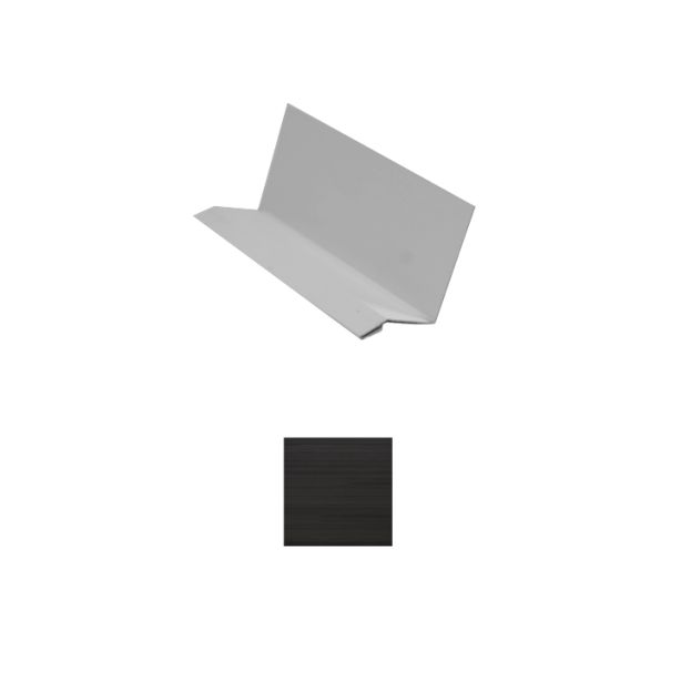 Vesta Steel Siding Drip Cap HD3 Woodgrain Dark Espresso 10'
