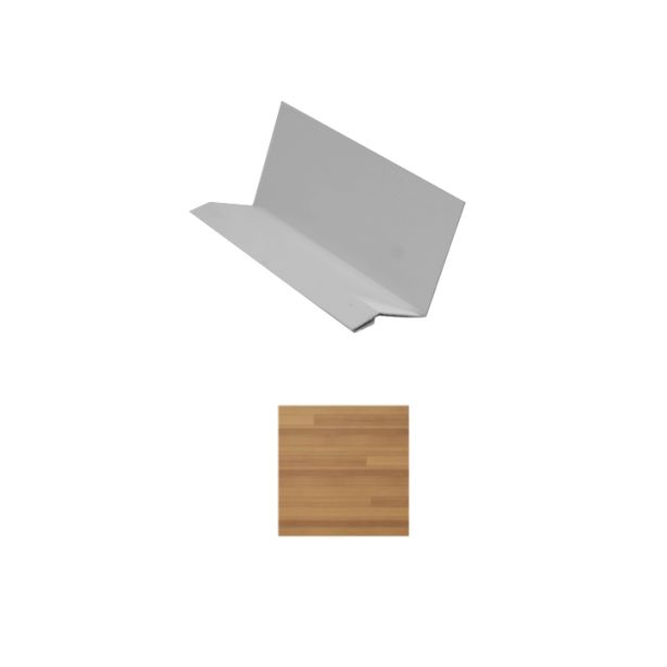 Vesta Steel Siding Drip Cap HD3 Woodgrain Gilded Grain 10'