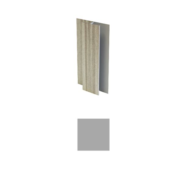 Vesta Steel Siding H Channel Solid Silver Lining 10'
