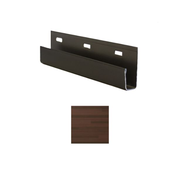 Vesta Steel Siding J Channel HD3 Woodgrain Autumn Thistle 0.5"x12'