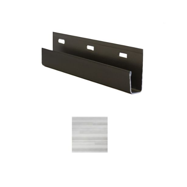 Vesta Steel Siding J Channel HD3 Woodgrain Sand Dollar 0.5"x12'