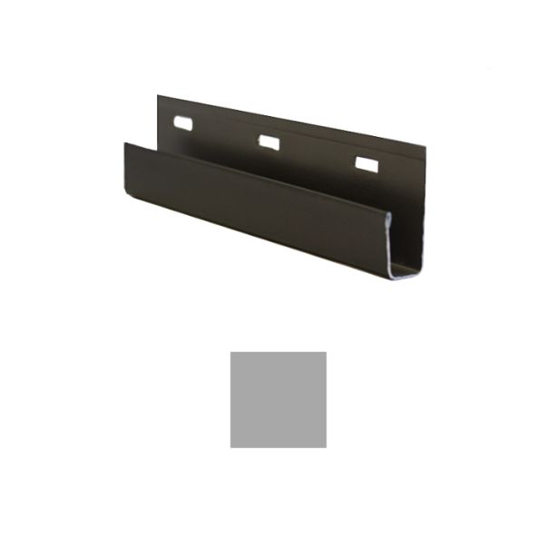 Vesta Steel Siding J Channel Solid Silver Lining 0.5"x12'