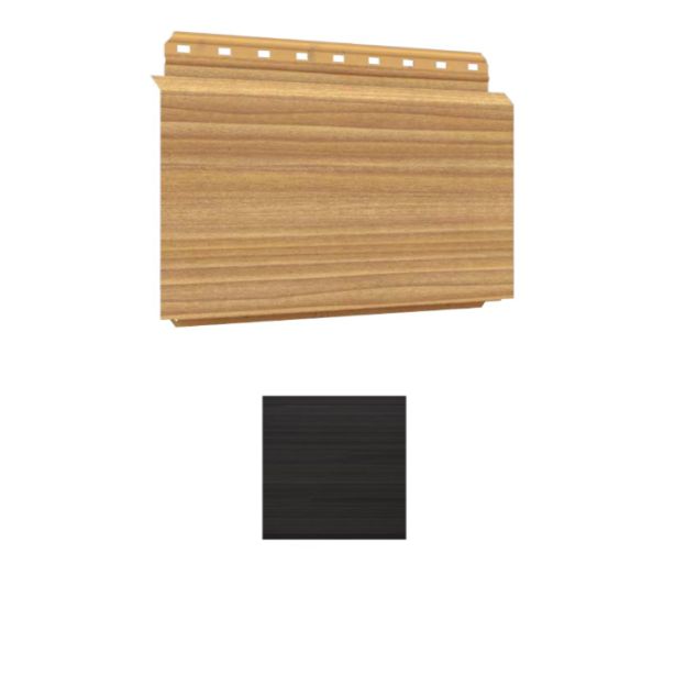 Vesta Steel Siding Plank HD3 Woodgrain Dark Espresso 5"x8' 15/carton