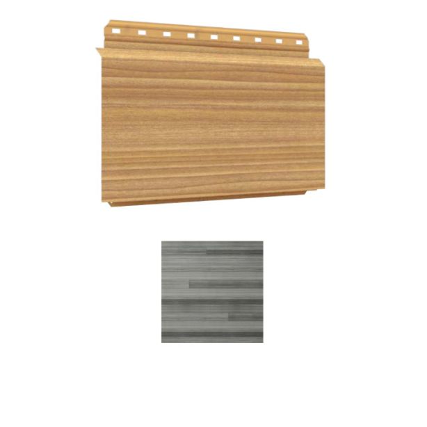 Vesta Steel Siding Plank HD3 Woodgrain Driftwood 5"x8' 15/carton