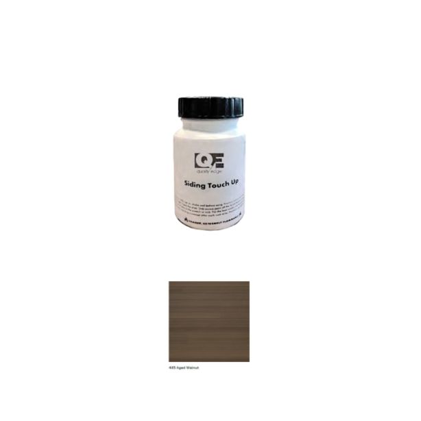 Vesta Steel Siding Touch Up Paint HD3 Woodgrain Aged Walnut 2 oz