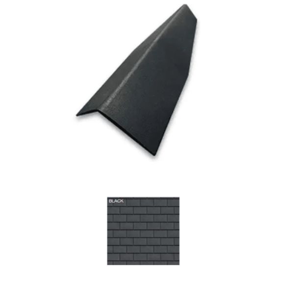 Ecostar Class C Majestic Niagara Concrete Hip and Ridge 14"x22" Black 10/Bundle