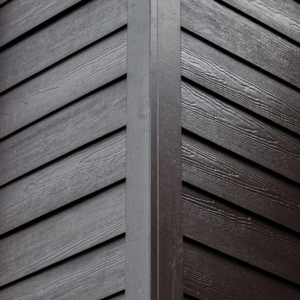 James Hardie Plank Fiber Cement Cedarmill Siding 7.25"x144" Midnight Black 1pc