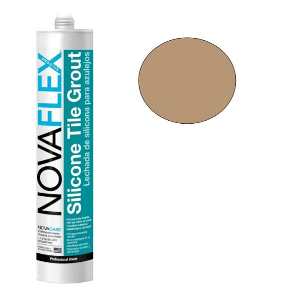 Novaflex 700-183 Silicone Tile Grout Sealant 10.3oz 24/carton Granite