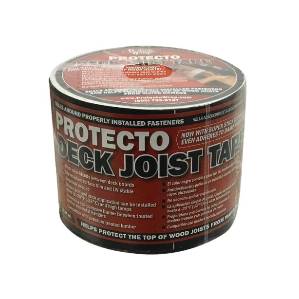 Protecto Wrap Super Seal Deck Joist Tape 4"x50' Black