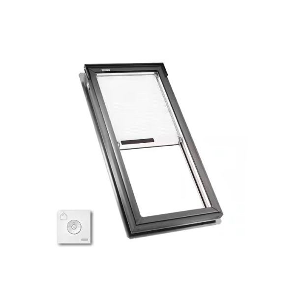 Velux FS M06 2004S Fixed Skylight Deck Mounted Low E with Solar Blind and Remote 30-1/16" X 45-3/4"