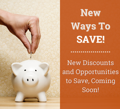New Discounts Coming Soon.